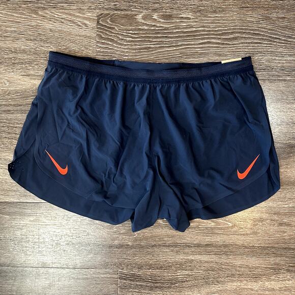 Nike Men's XXL AeroSwift Dri-FIT ADV 4” Lined Running Shorts Blue FN3352-451 - Picture 1 of 4